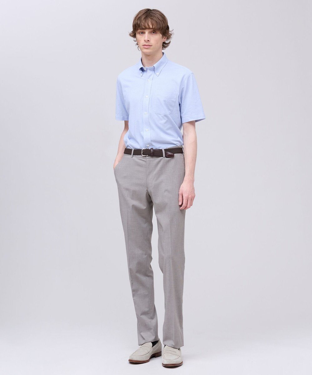 J.PRESS MEN 【セットアップ対応 / ストレッチ性 / 接触冷感 / 洗える】ニューコンセプトウール サマースラックス 