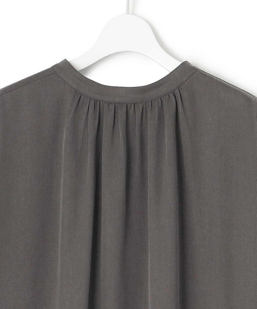 23区 L 【前後着用可能】フィブリルツイル ギャザー ワンピース 