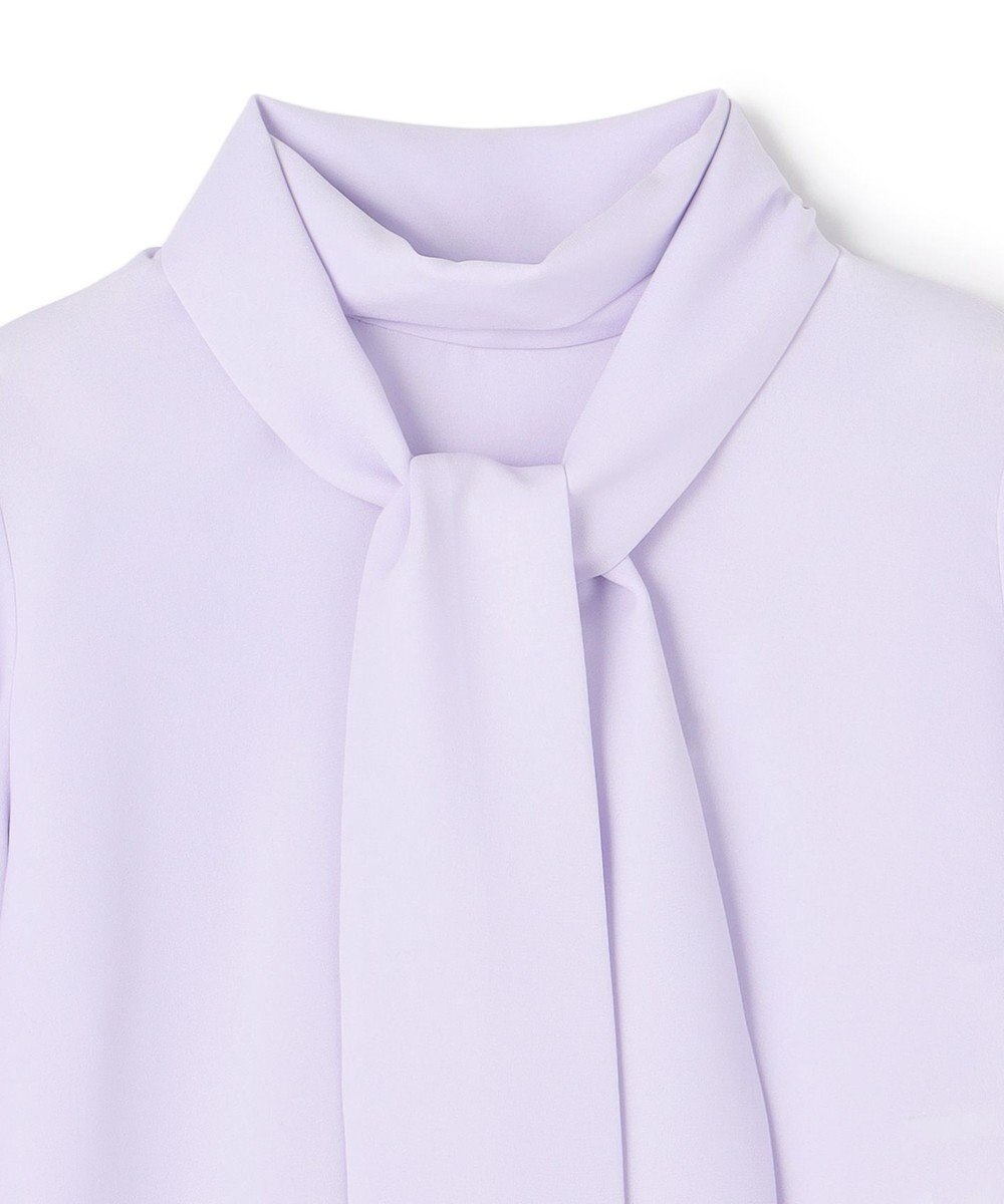 BEIGE， 【洗える】STOW / パフスリーブボウタイブラウス 