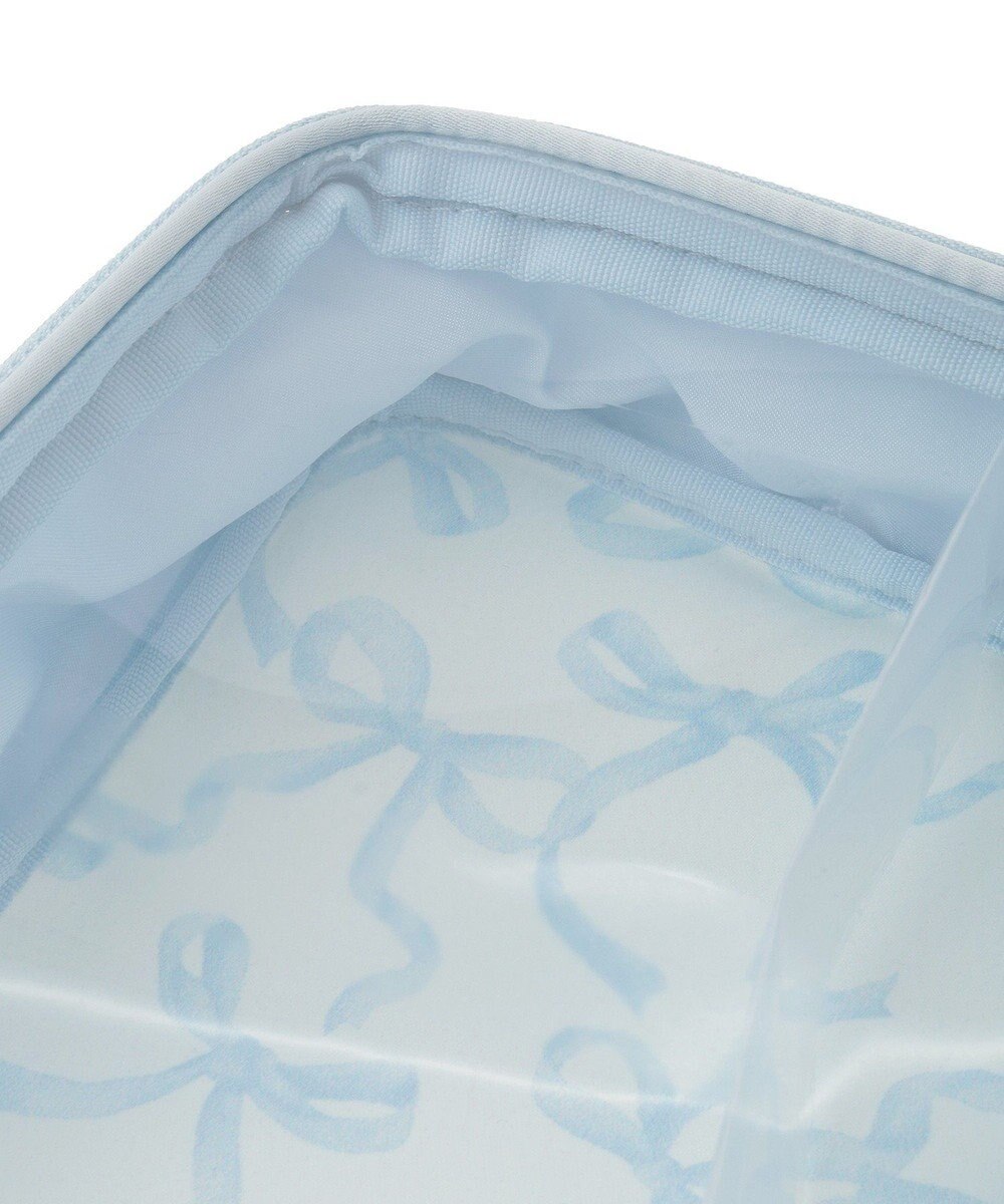 Maison de FLEUR リボンプリントクリアポーチ 