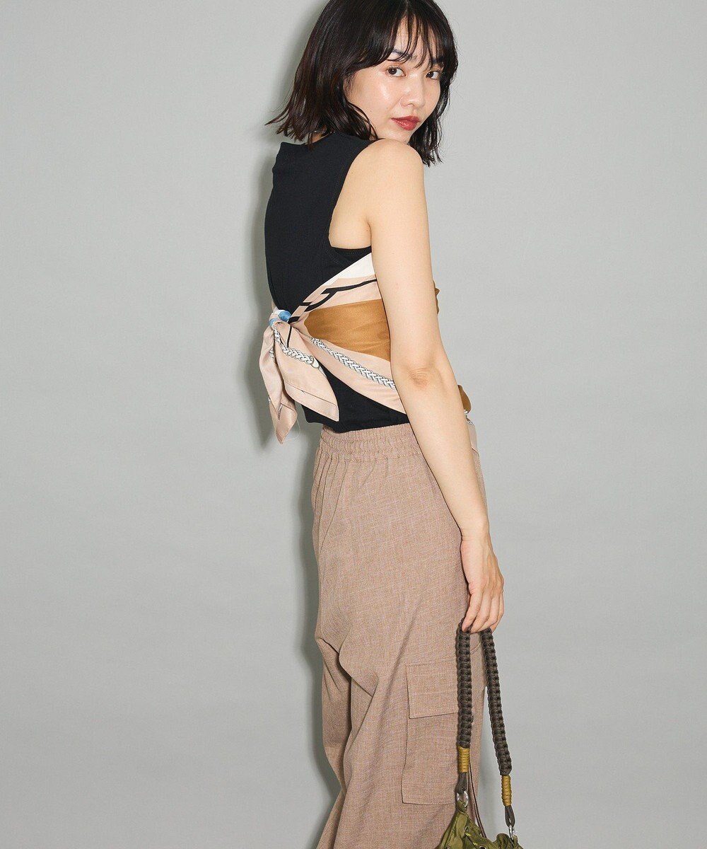 Green Parks ・ＤＯＵＢＬＥ　ＦＬＡＧＳ　ピグメント切替ノースリ 