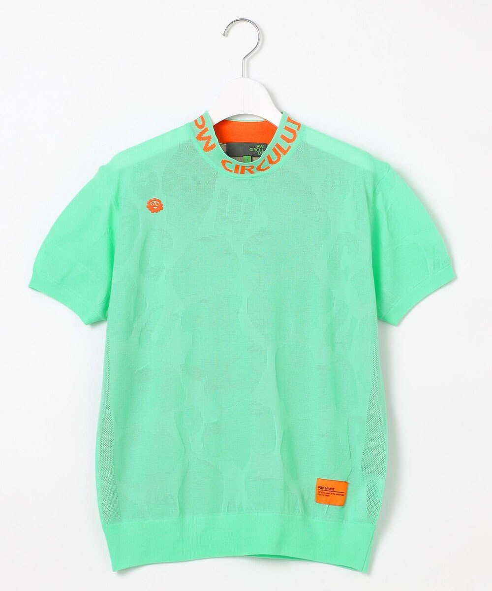 PW CIRCULUS 【手洗い可能】【WOMEN】アニマルドットニットモック ゴルフウェア レディース 