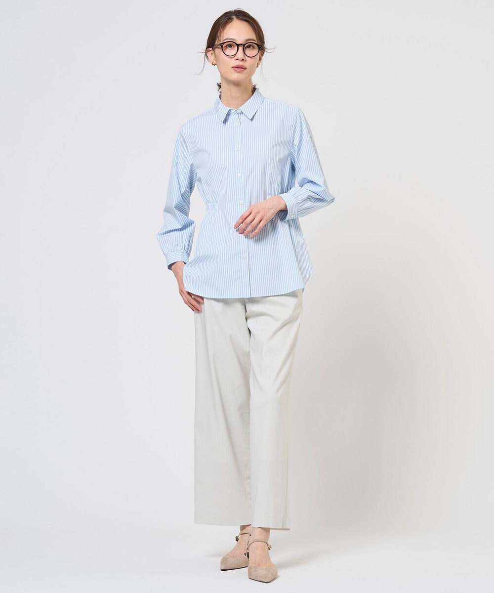 J.PRESS LADIES S 【WEB限定カラーあり】コンパクトエステネージュ シャーリング ブラウス 