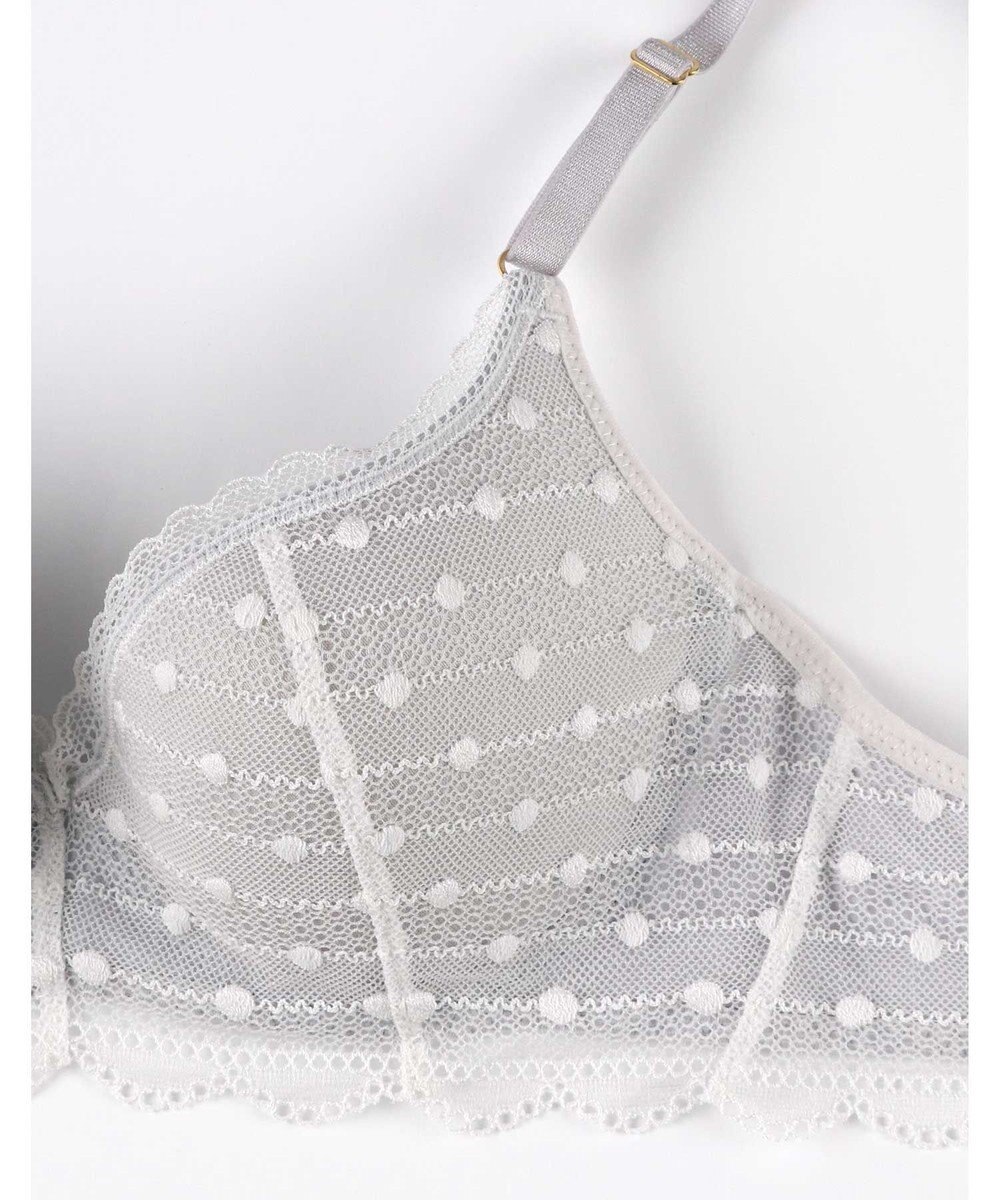 une nana cool 【リニューアル】 しなやかにフィット ポルカドットモールド 3/4カップブラ 