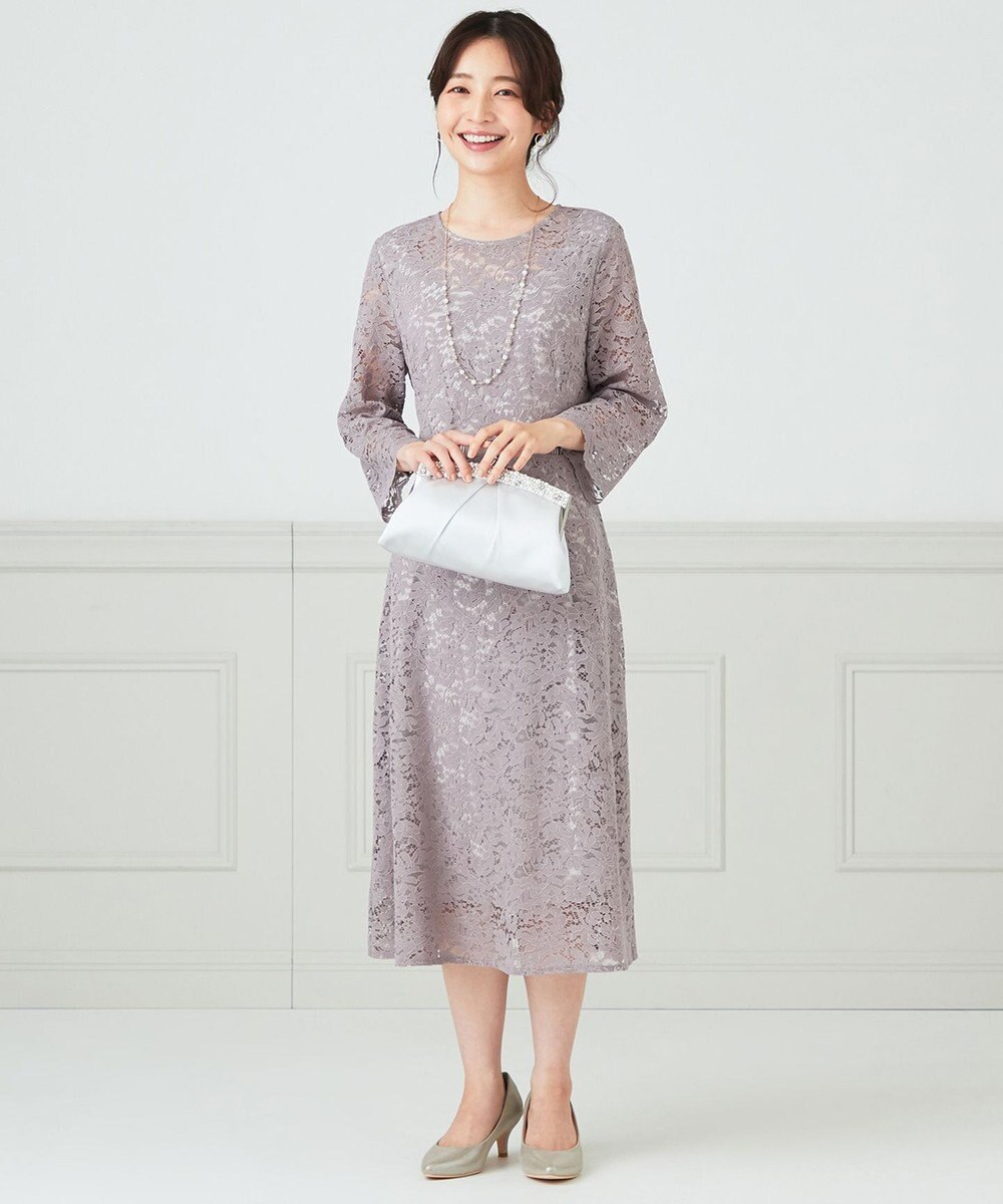 ANY SIS 【洗える】総レース ワンピース 