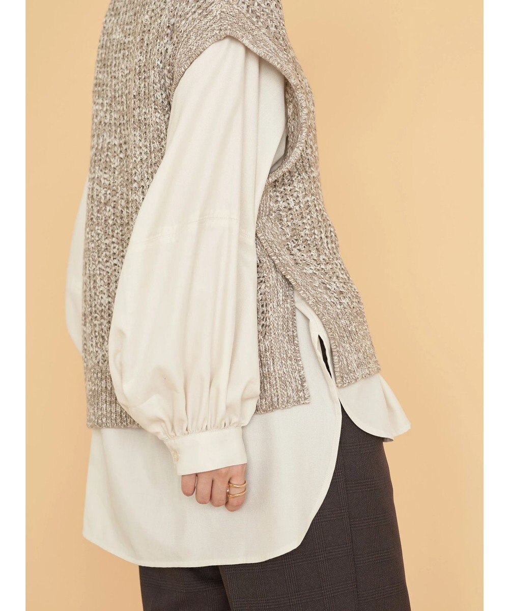 AMERICAN HOLIC ＳＥＴ　ボリュームスリーブシャツ＋ニットベスト 