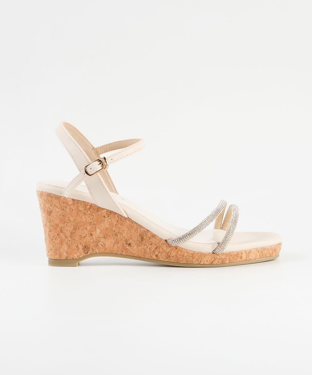 BONTRE 【pied du lapan/ピエドラパン】ビジューベルトウエッジサンダル/50756ZI 