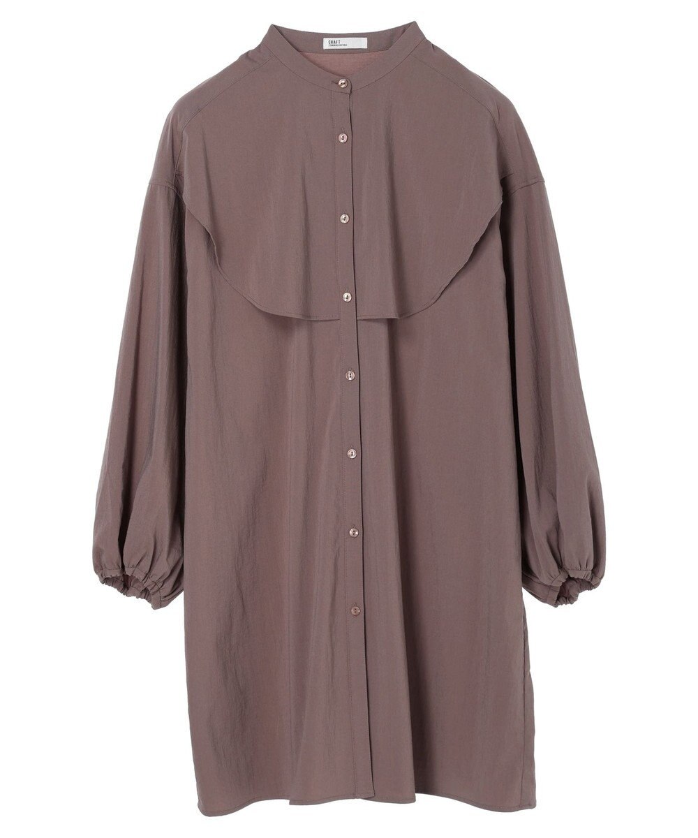 CRAFT STANDARD BOUTIQUE レーヨンデシンフリルチュニック 
