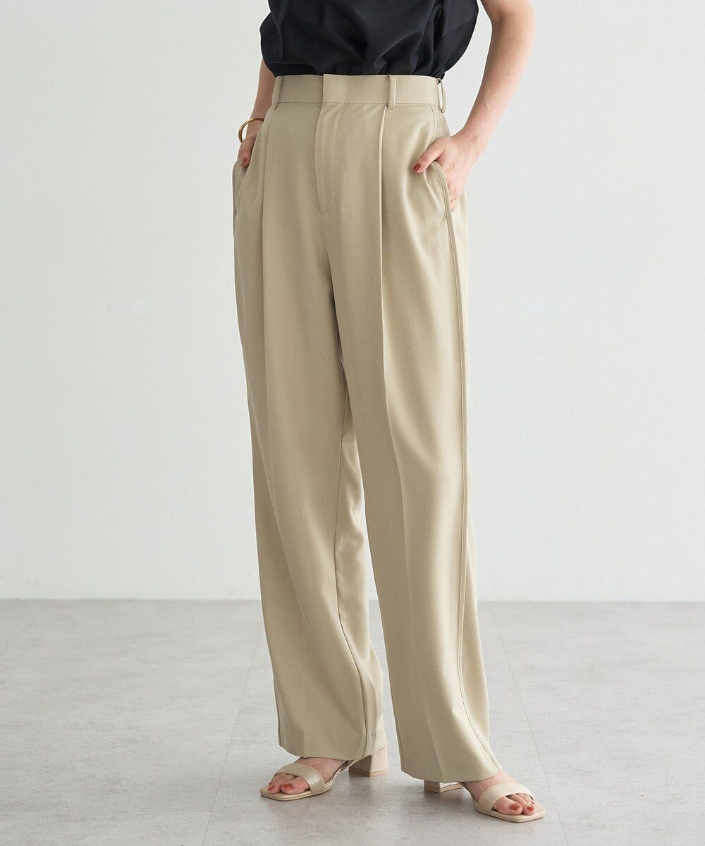 YECCA VECCA サイドラインパイピングストレートパンツ 