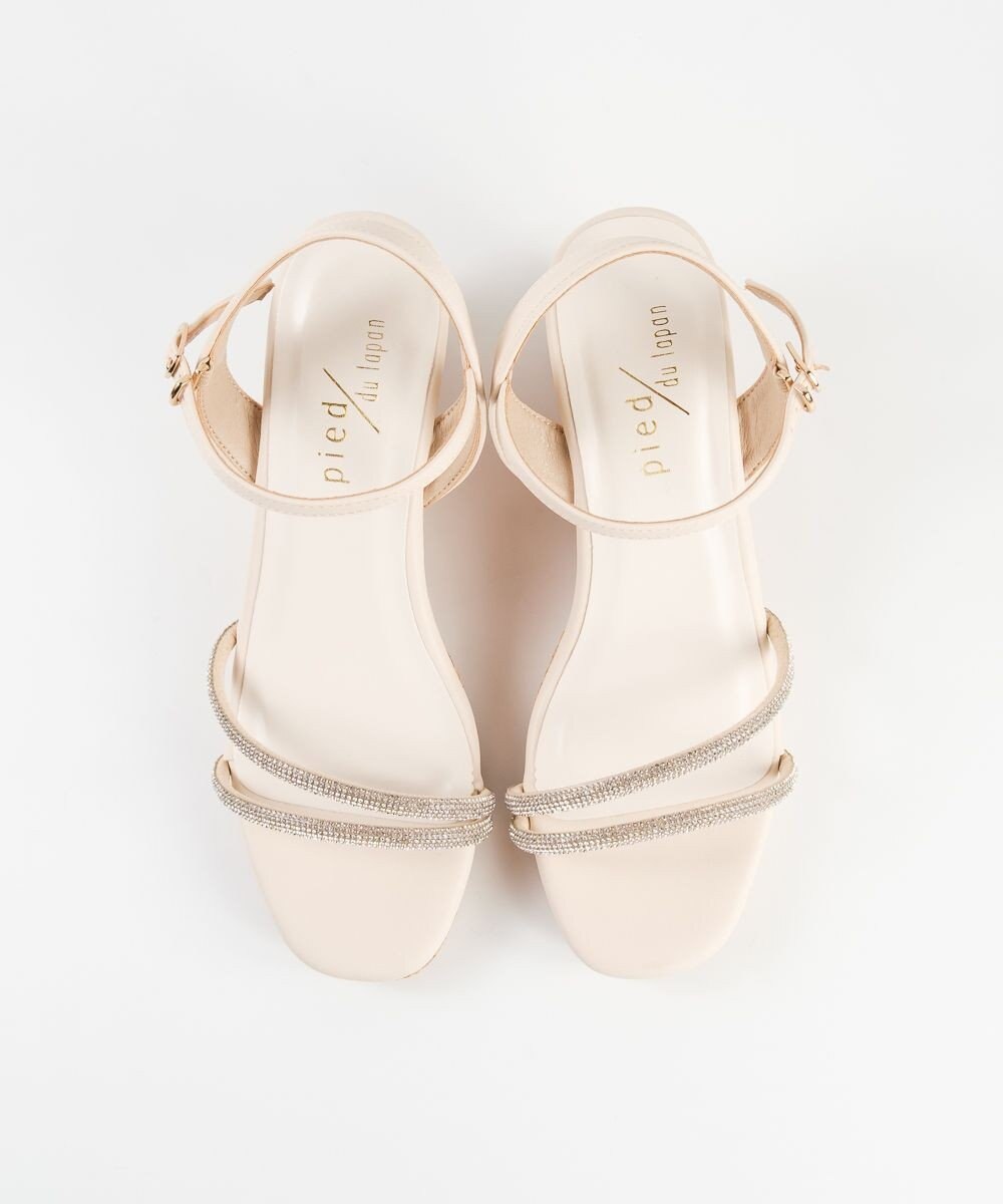 BONTRE 【pied du lapan/ピエドラパン】ビジューベルトウエッジサンダル/50756ZI 