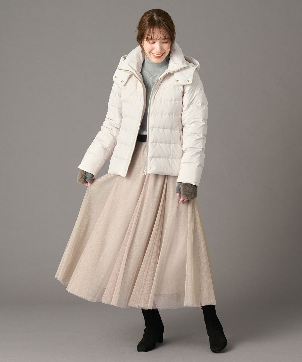 ANY 【ウエストゴム】ラメチュールキラキラスカート 