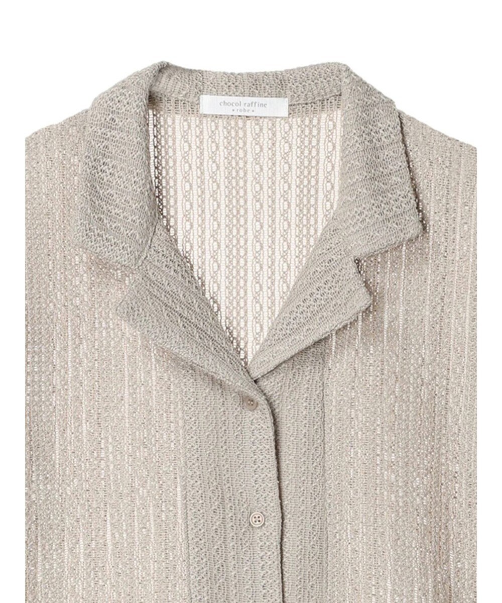 Green Parks レース開襟ブラウス 