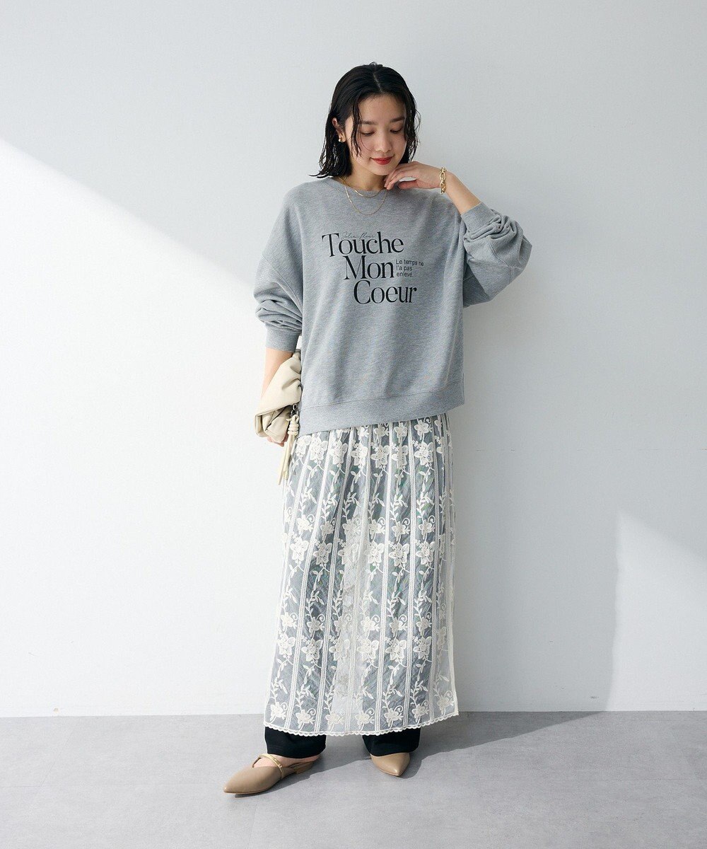 Green Parks レイヤードレーススカート 