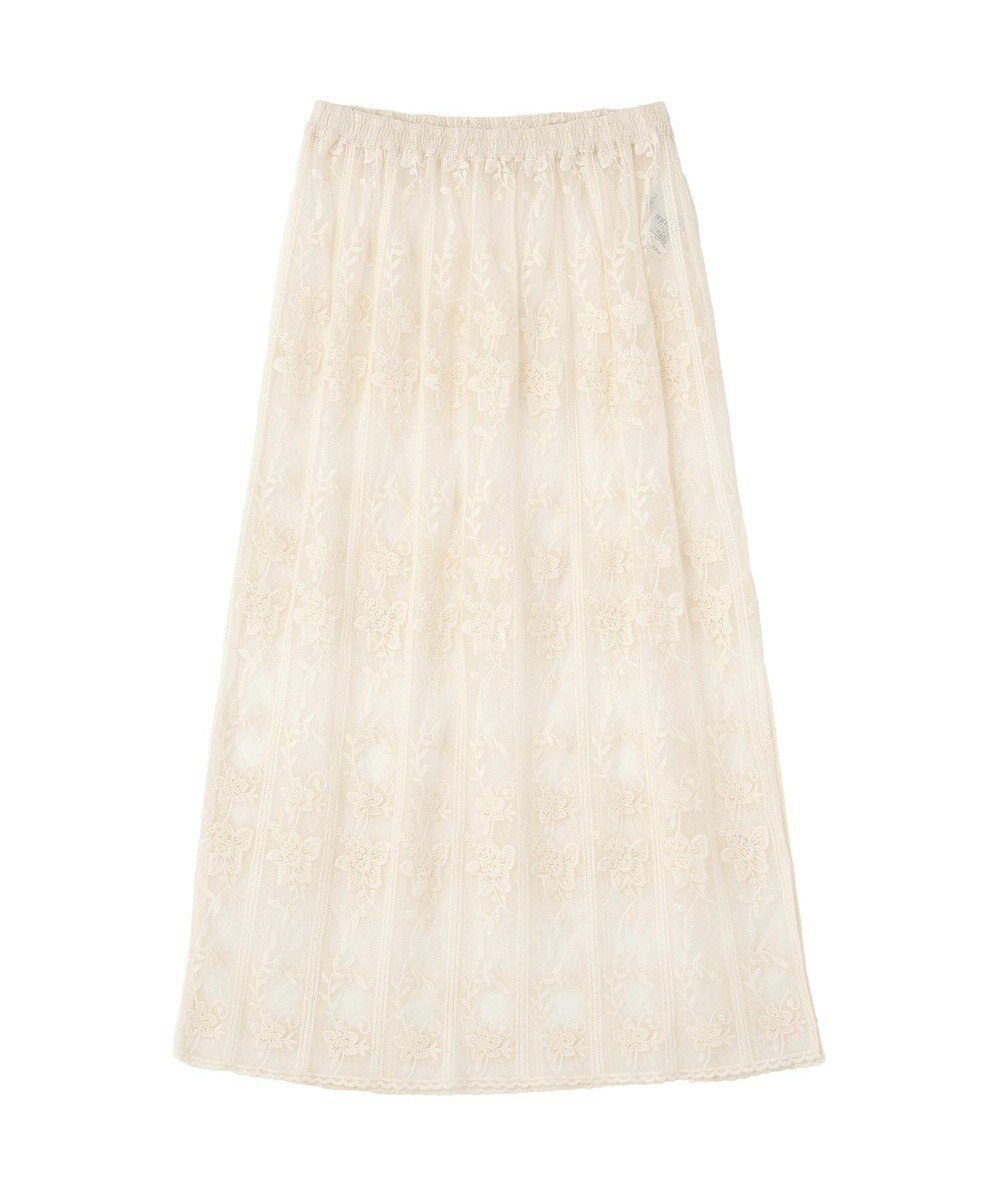 Green Parks レイヤードレーススカート 