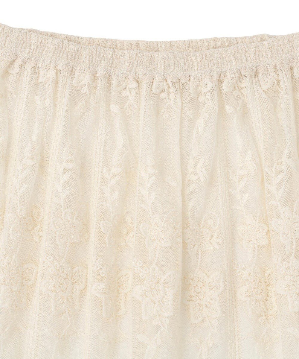 Green Parks レイヤードレーススカート 