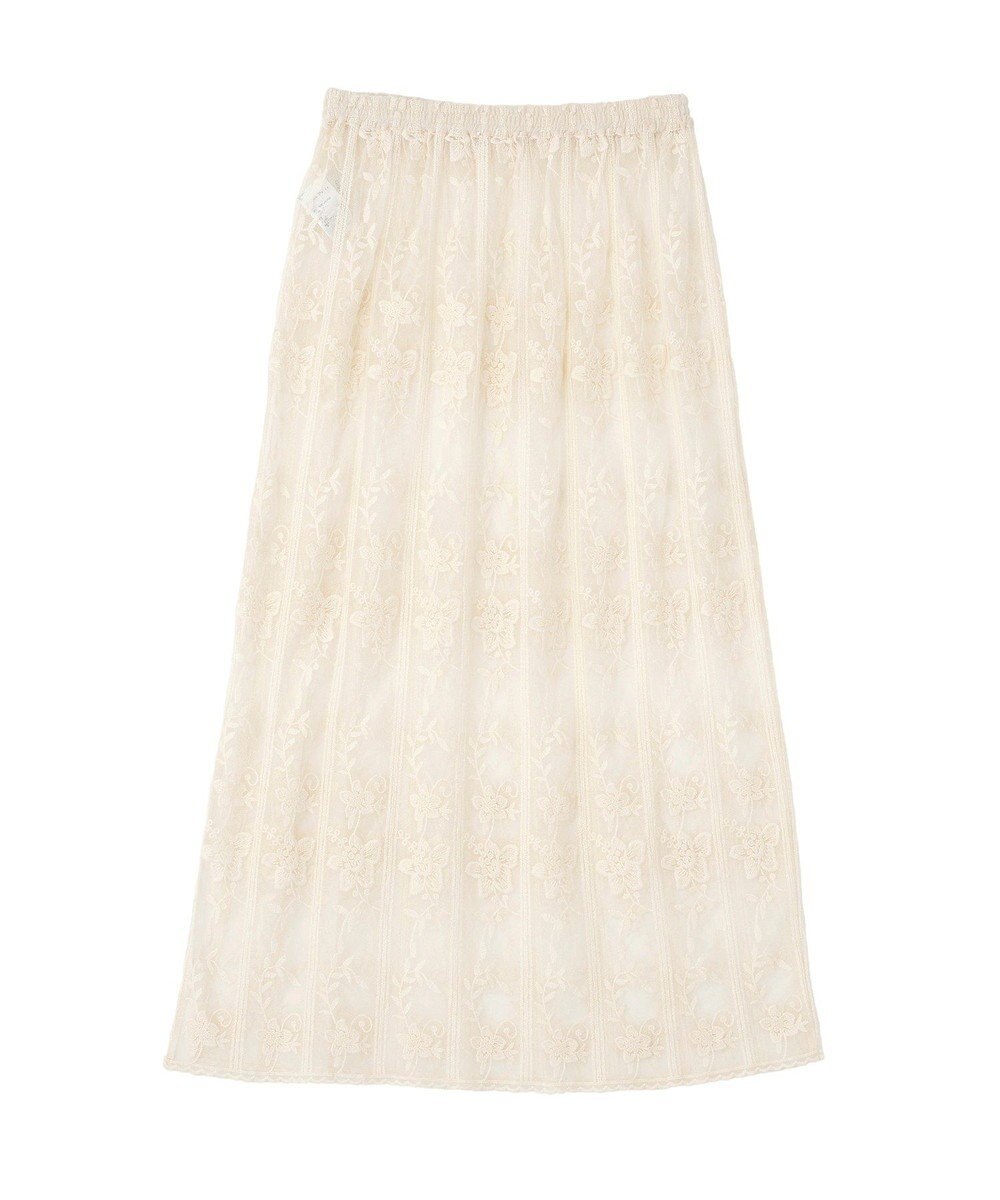 Green Parks レイヤードレーススカート 