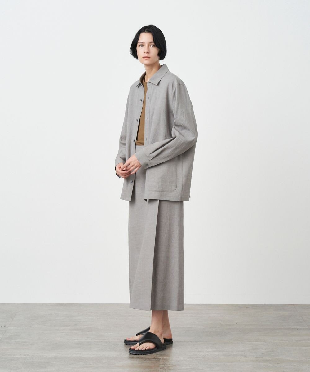 ATON KYOTO TSURIZOME LINEN | ラップスカート 