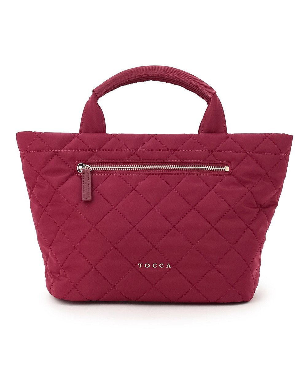 TOCCA TRACE PAVE FASTENER TOTE ナイロンキルトバッグ 