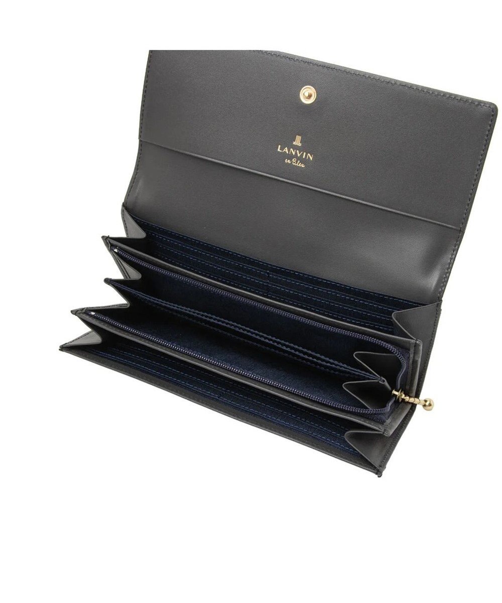 LANVIN en Bleu リュクサンブール かぶせ長財布 