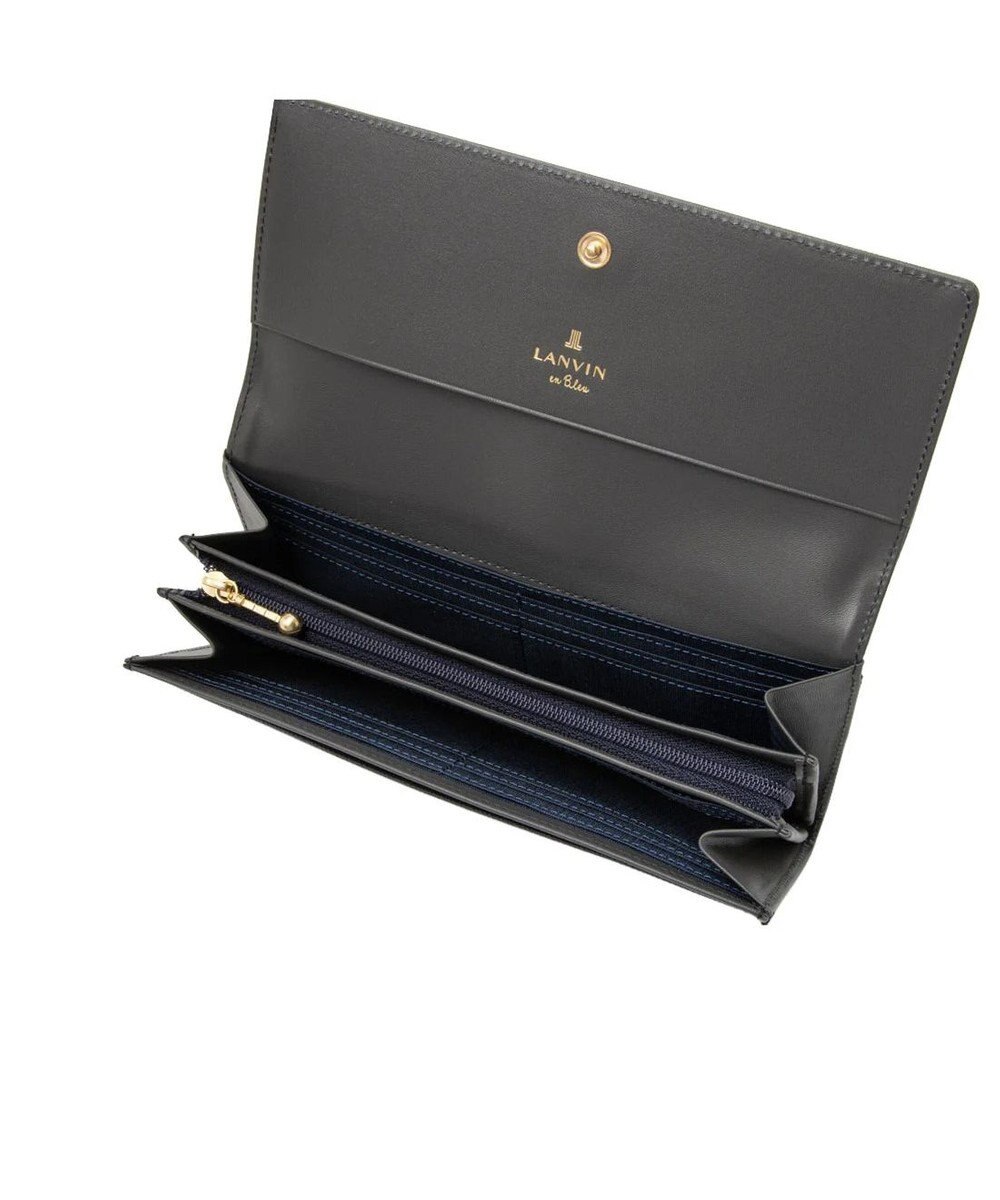 LANVIN en Bleu リュクサンブール かぶせ長財布 