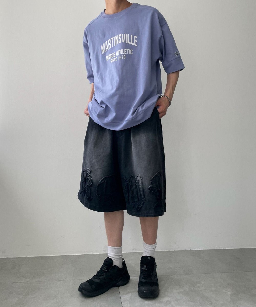 WEGO 【綿100%/MLサイズ展開】DISCUS　ルーズカレッ１００％ 