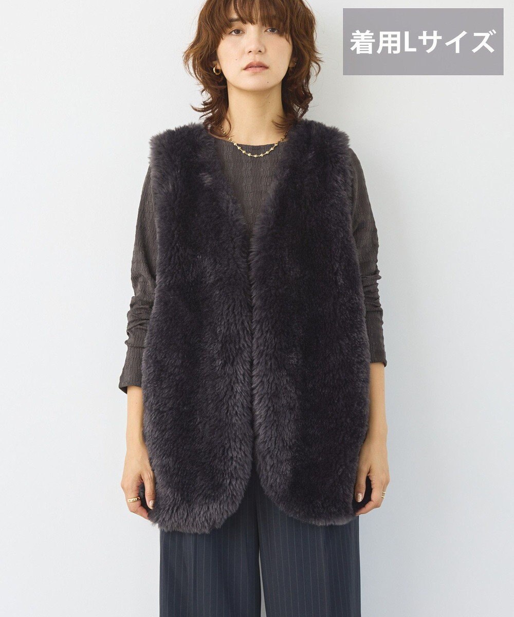 AMERICAN HOLIC 【選べる丈】ベア風ファーベスト 