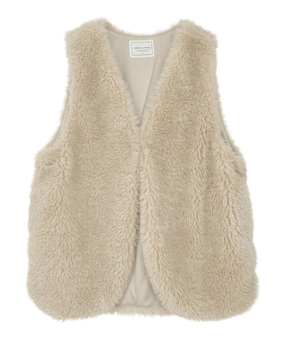 AMERICAN HOLIC 【選べる丈】ベア風ファーベスト 