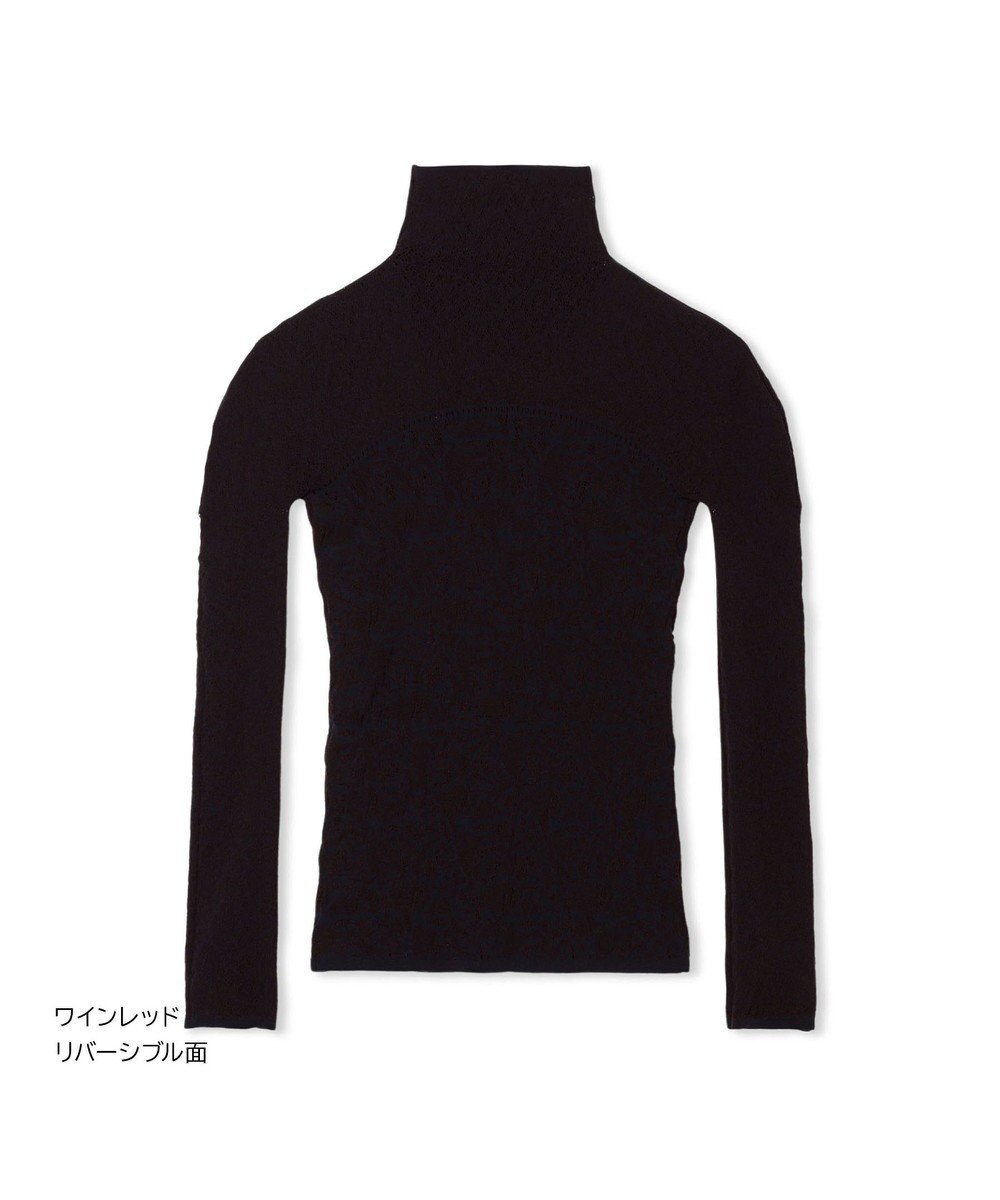Chacott 【ノーソーイングニット】リバーシブルハイネックトップ 