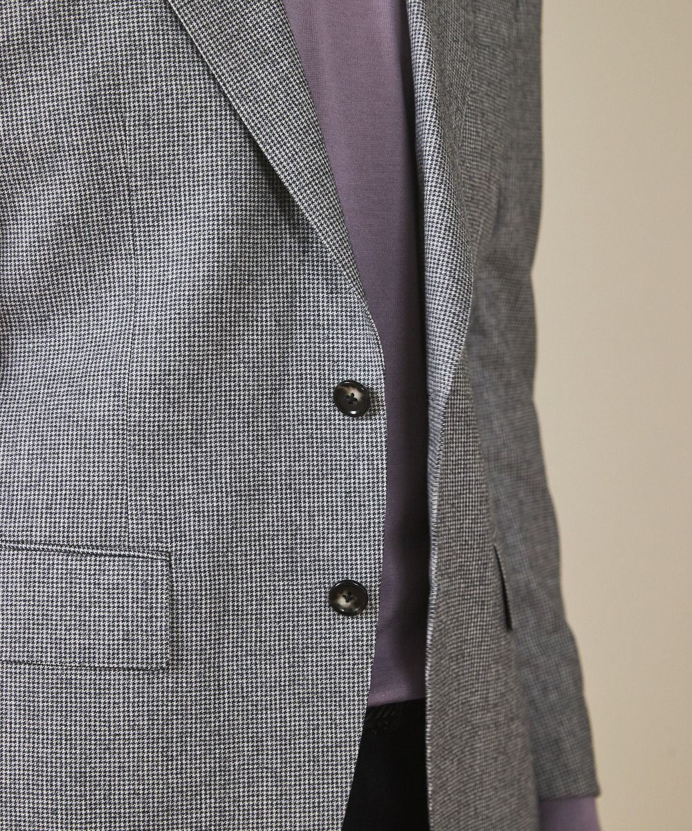 GOTAIRIKU 【CANONICO/カノニコ】サキソニーウールコットンブレンド ジャケット_グレー千鳥柄 