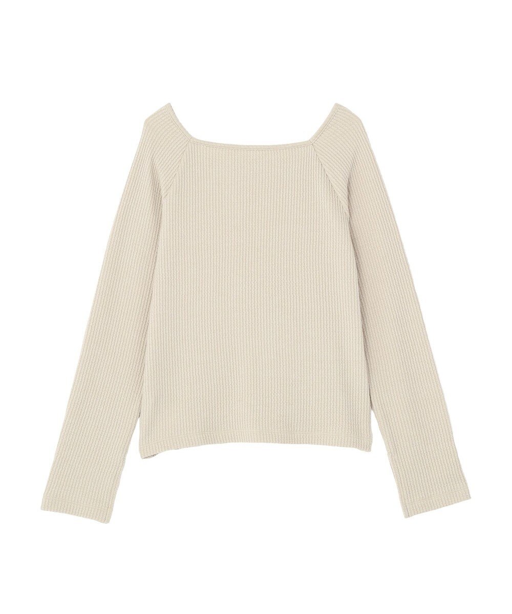 earth music&ecology 【予約】アシメ釦ツイストテレコカットソー 