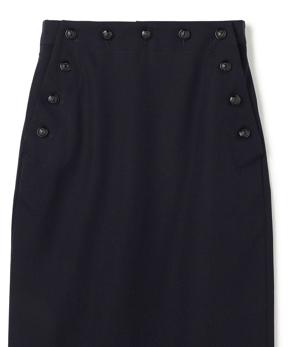 BEIGE， LAZUL / マリンボタンIラインスカート 