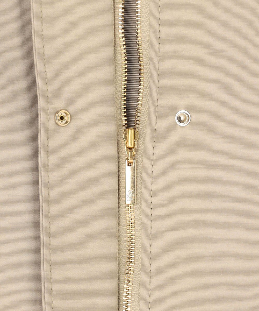 自由区 S コットンナイロンタッサースタンドカラー コート 