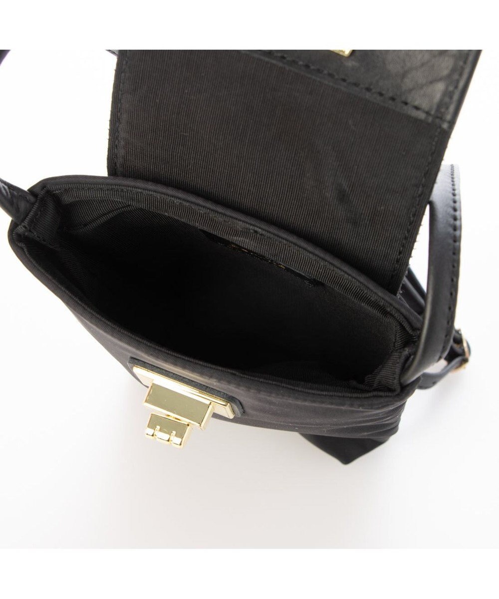 UNBILLION VERYコラボ ペルケ perche / 牛革フラップナイロンショルダーバッグ 