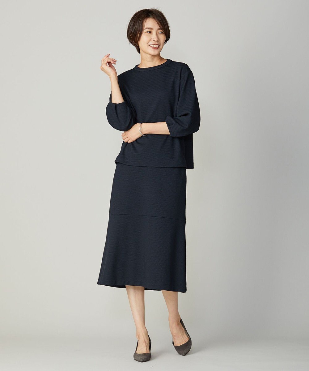 J.PRESS LADIES S 【洗える】ジャカード フレアー スカート 