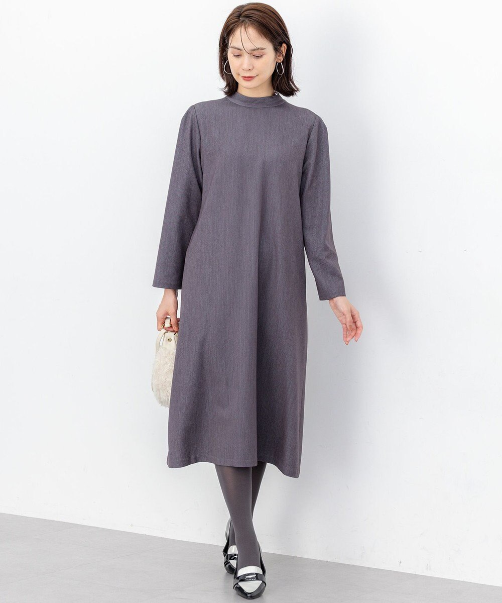 組曲 S 【前後着用可】ラメストライプボウタイ ワンピース 