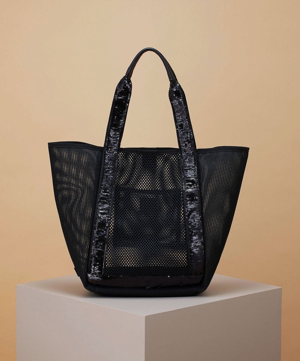 TOPKAPI 【TREASURE TOPKAPI】スパンコール ハンドル メッシュ トート バッグ 