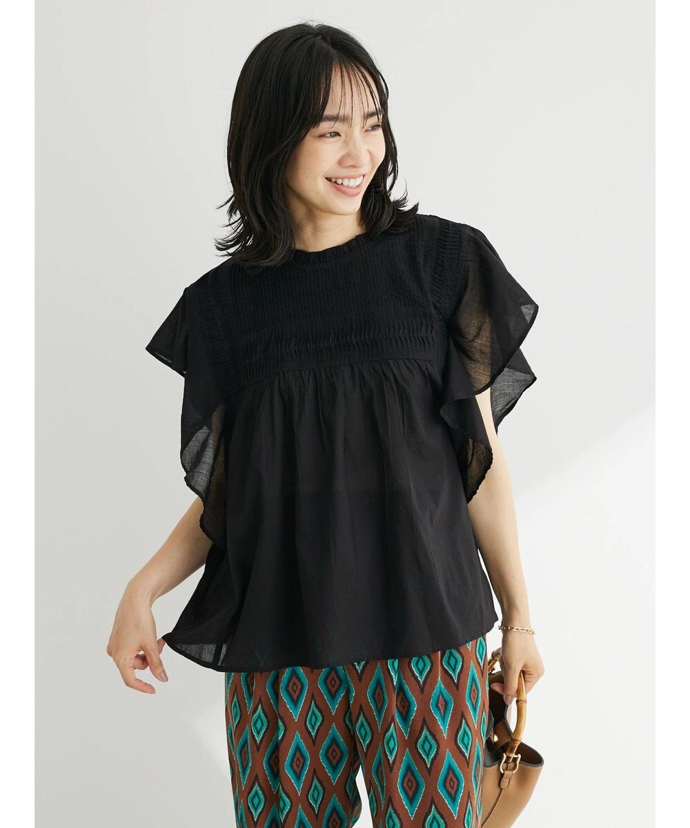 Green Parks Ｉ　フリルノースリーブブラウス 