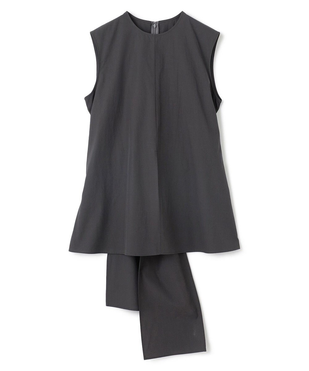 BEIGE， 【洗える・GISELe 6月号掲載】MALLOW / バックリボンコットンノースリーブブラウス 