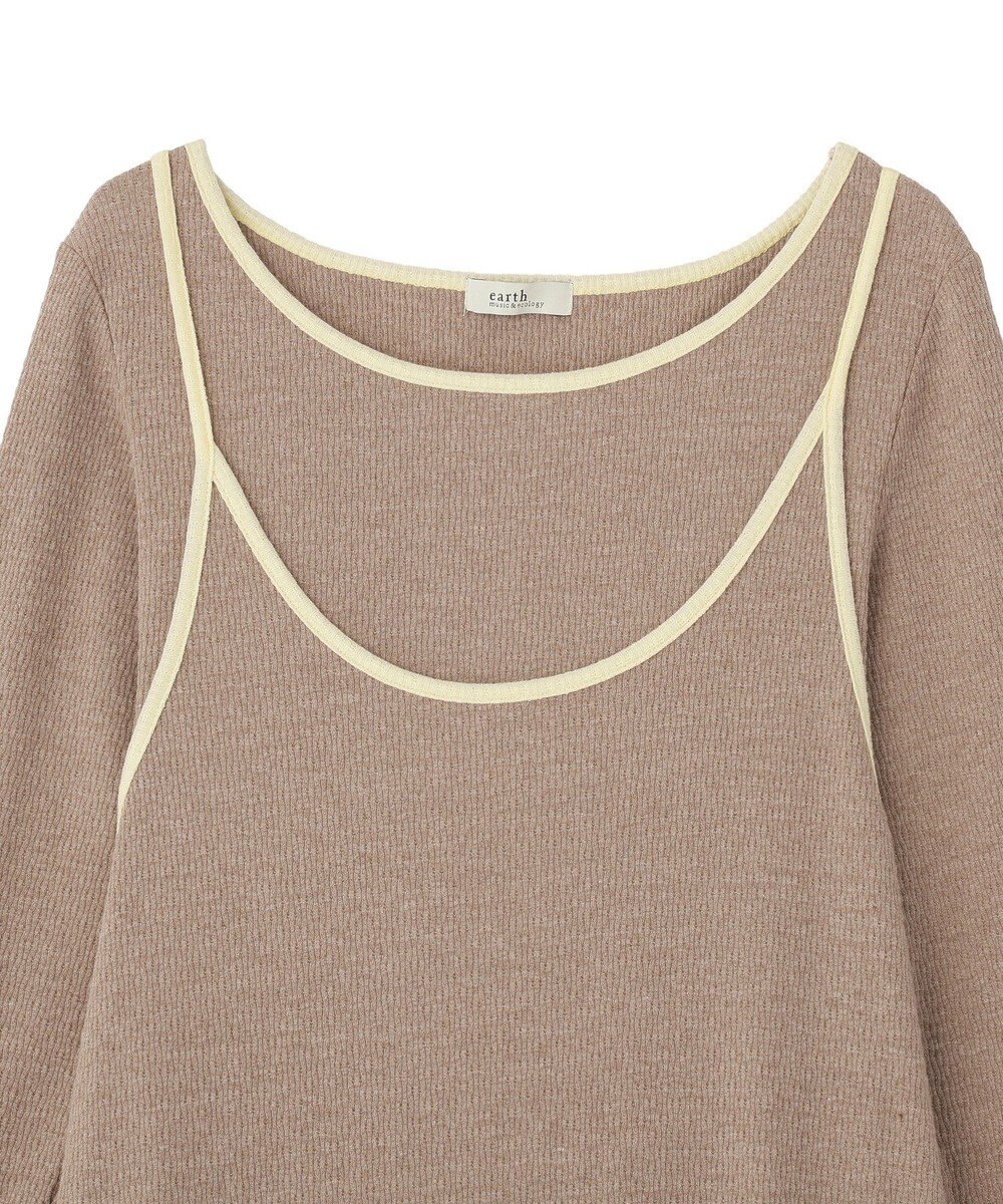 earth music&ecology 【2点SET】レイヤードバイカラーカットワンピース 