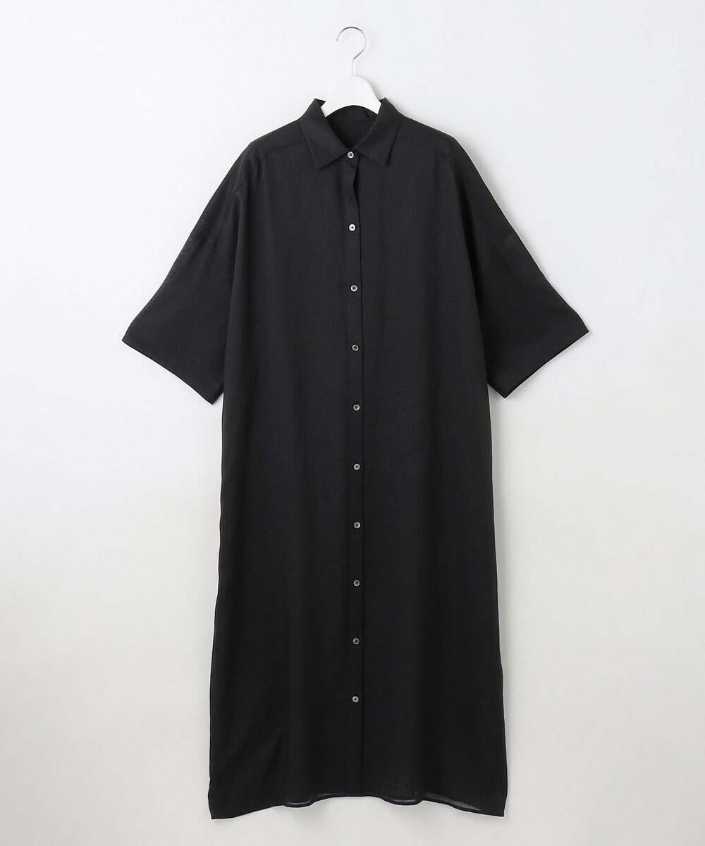 WEB限定・接触冷感・洗える】シアーラミーローンシャツ ワンピース  