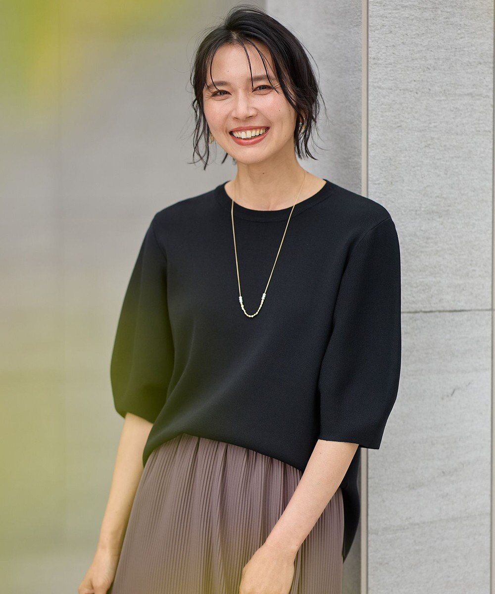 ANY パフスリーブニットプルオーバー 