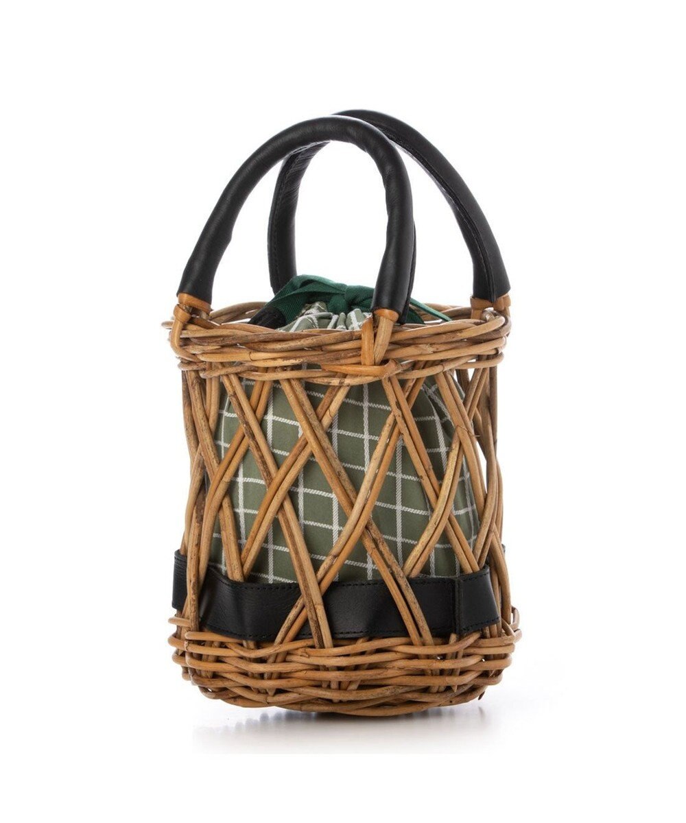 UNBILLION ペルケ perche / 透かし網姫路レザー2WAYかごバッグ 