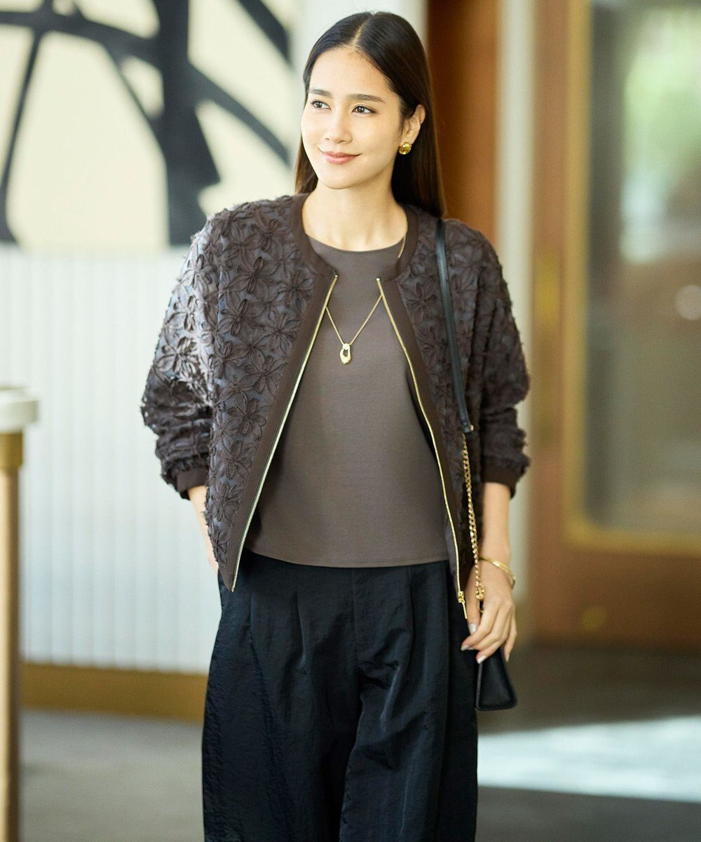 自由区 S 【SHIHOさん着用・展示会人気No.1・こだわり素材】テープエンブロイダリー ブルゾン 