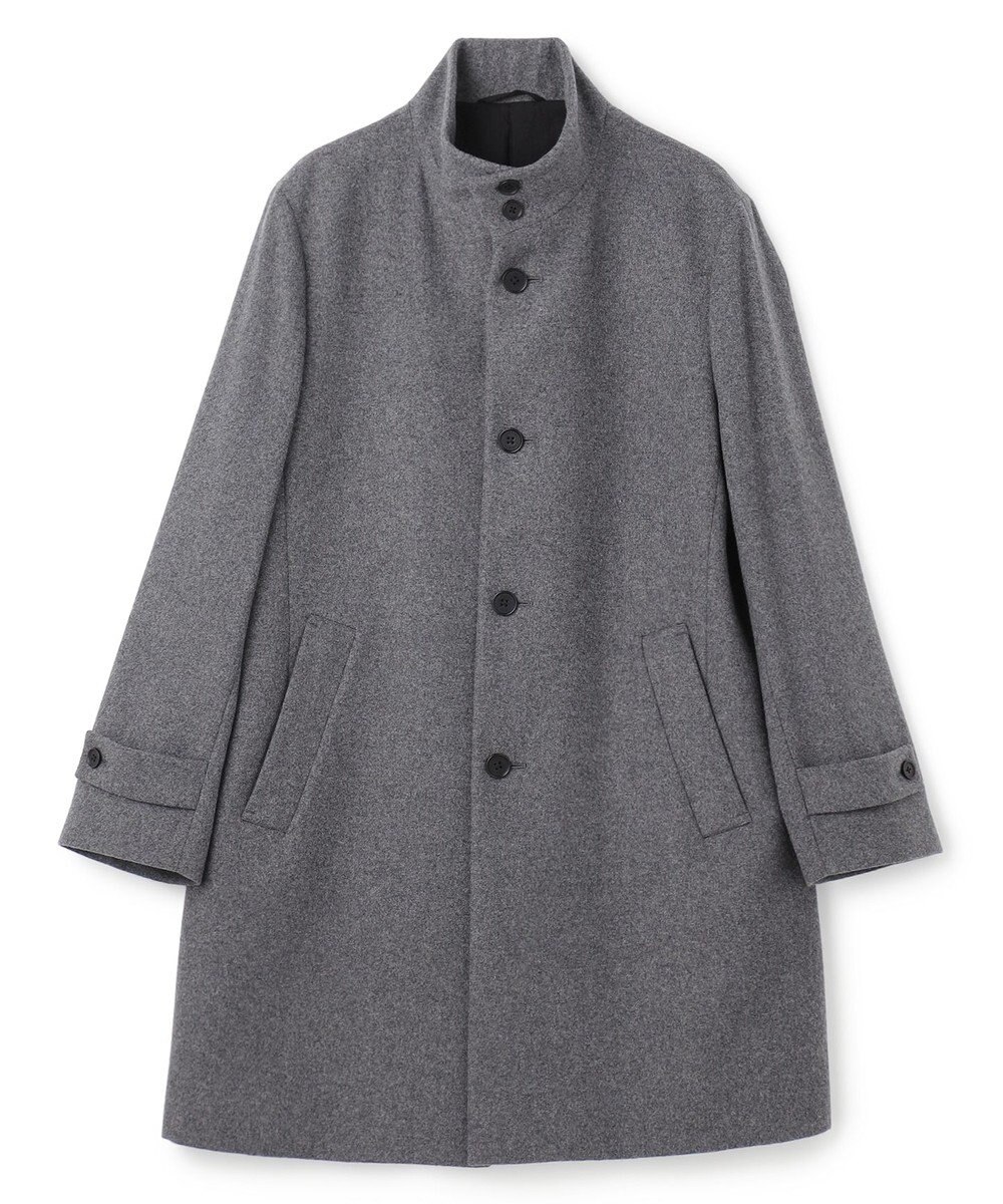 JOSEPH HOMME 【新素材】ライトウールシャギー　スタンドカラーシングルブレストコート 