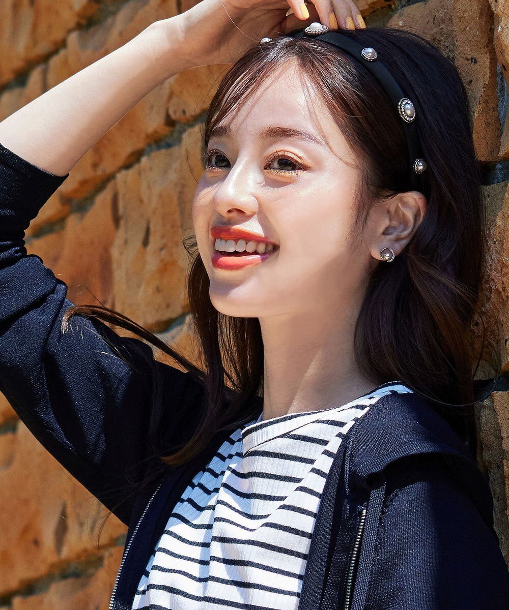 Tiaclasse ビジュー付きカチューシャ 