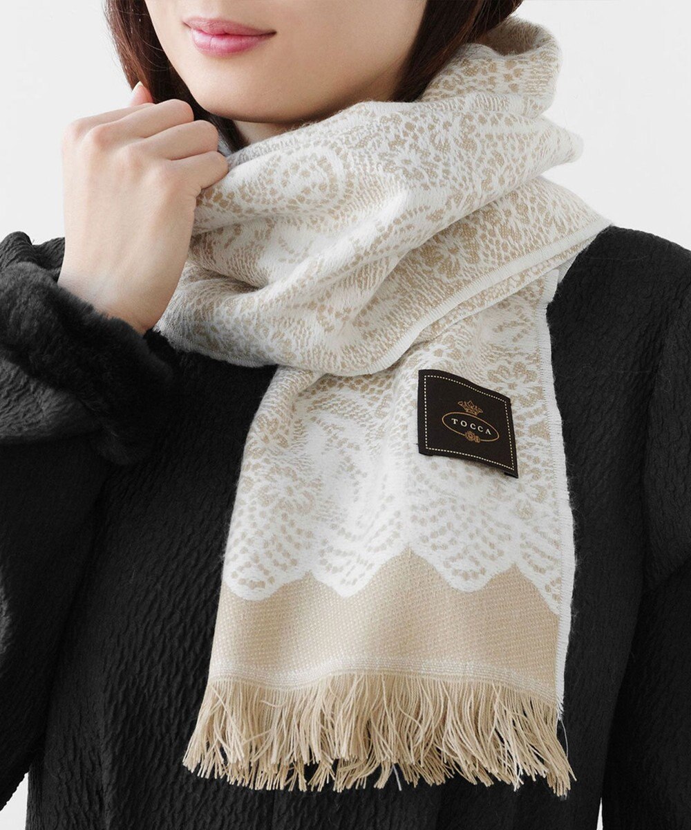 TOCCA JAQUARD LACE STOLE ストール 