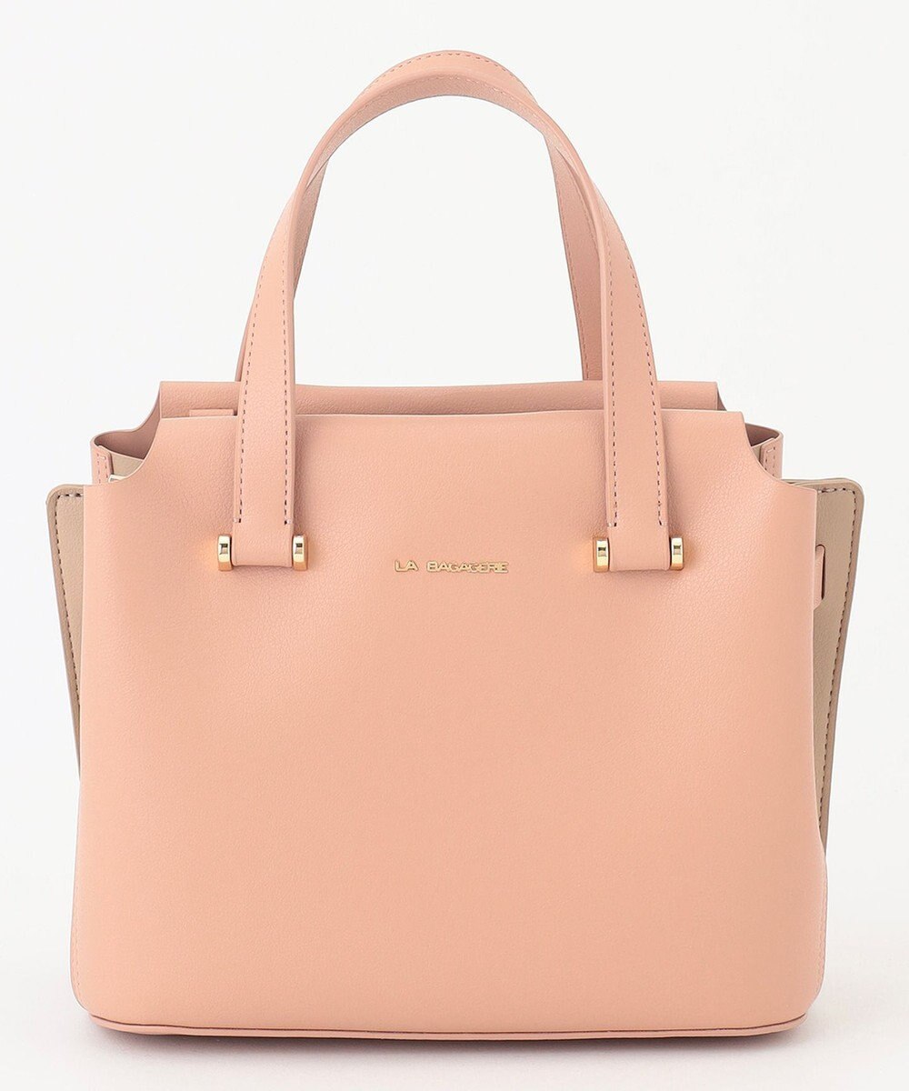 LA BAGAGERIE コンビカラー2WAYミニトートバッグ 