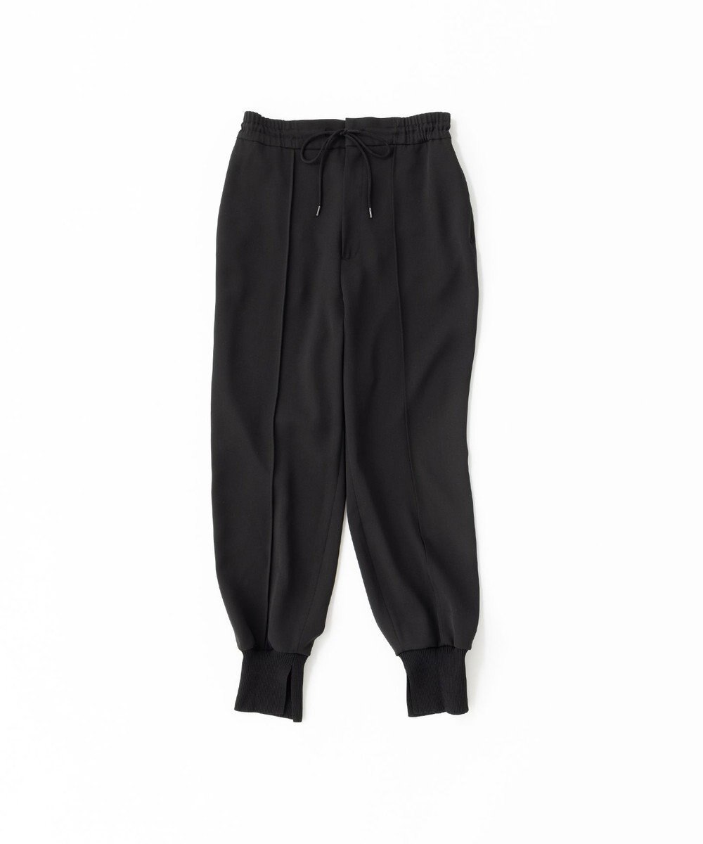 uncrave 【uncrave WHITE】ドレーピーツイル リブパンツ 