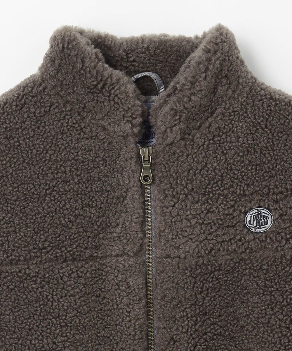 J.PRESS KIDS 【140-170cm】スタンドカラー ボア ブルゾン 