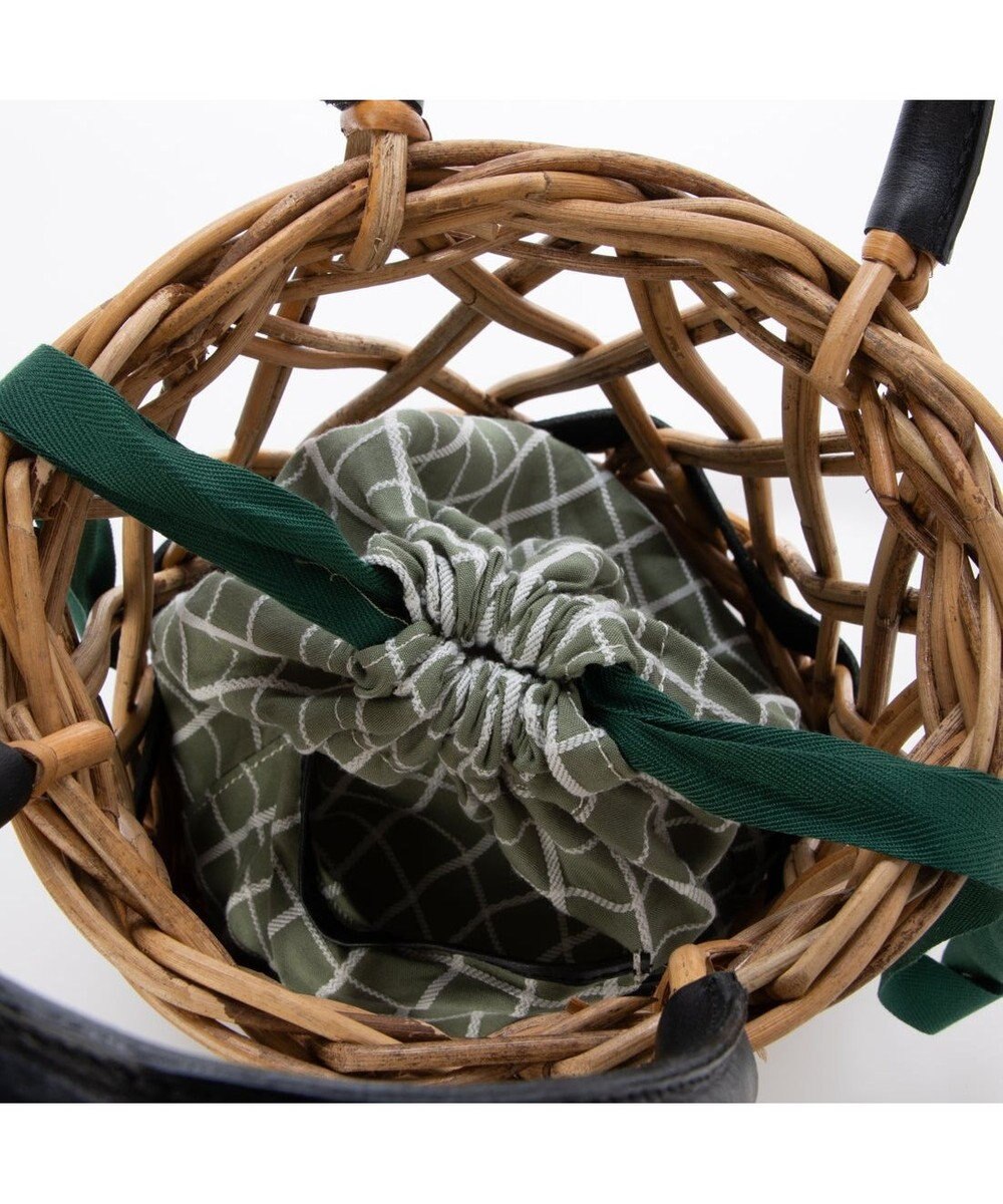 UNBILLION ペルケ perche / 透かし網姫路レザー2WAYかごバッグ 